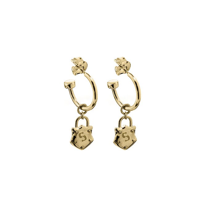 Shield Anchor Earrings - SSGP