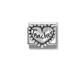 Beaded Teacher Heart symbol