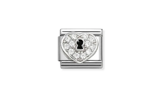 Heart Padlock and Key Hole symbol