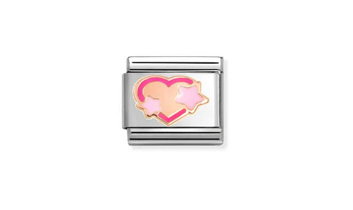 Pink Hearts with Stars symbol