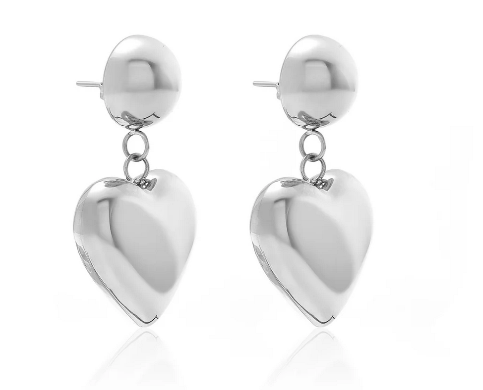 Cupid / Drop Earrings / Silver