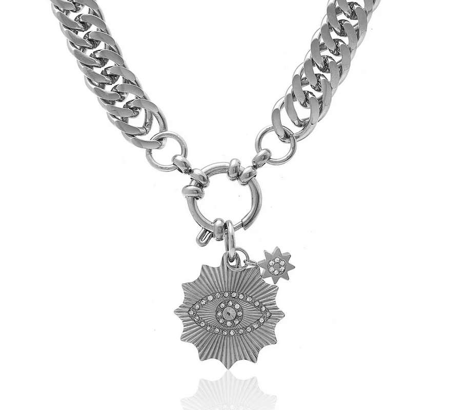 Nova / Necklace / CZ + Silver