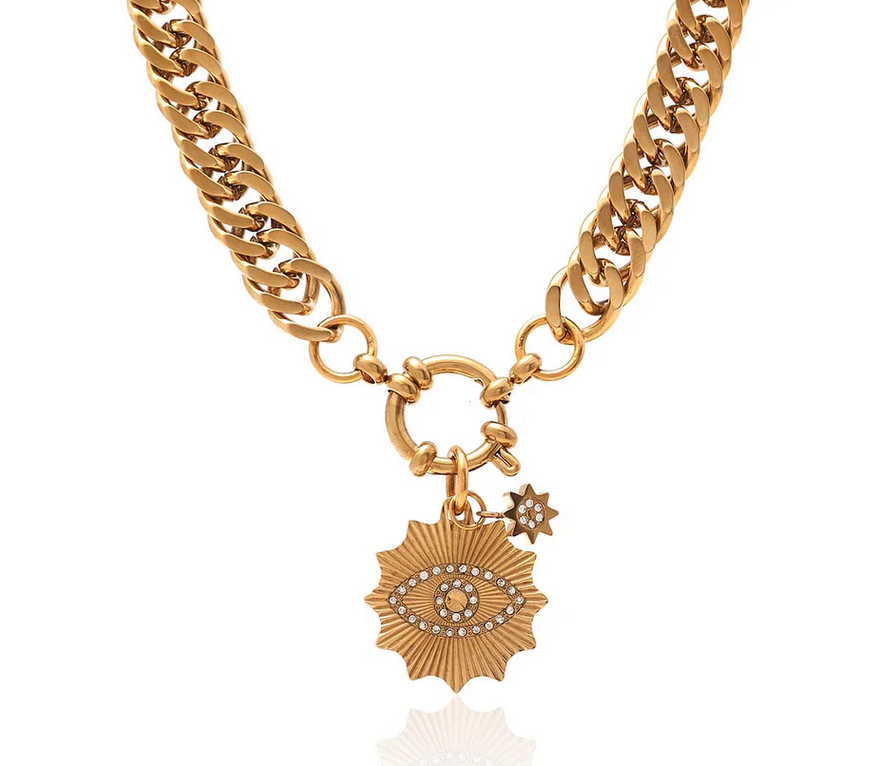 Nova / Necklace / CZ + Gold