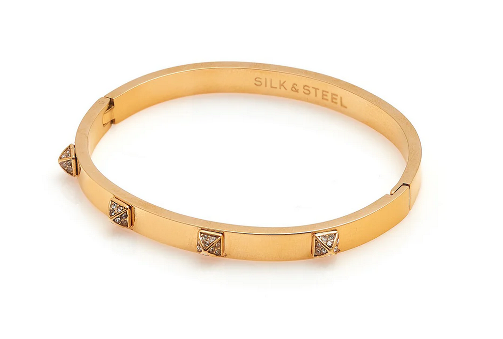 Prism / Bangle / CZ + Gold
