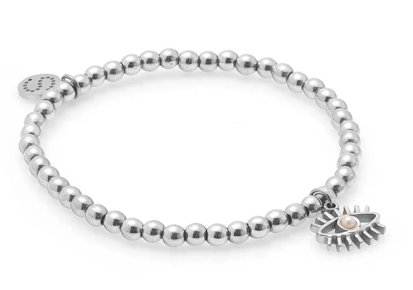 Guardian / Bracelet / Pearl + Silver