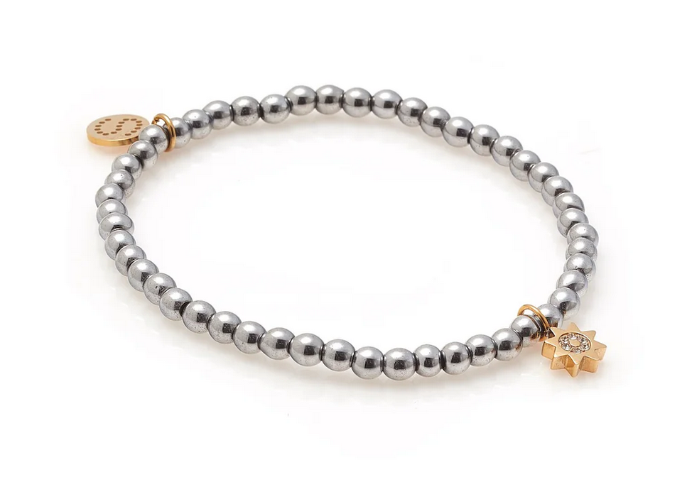 Nova Two-Tone / Bracelet / CZ + Silver + Gold