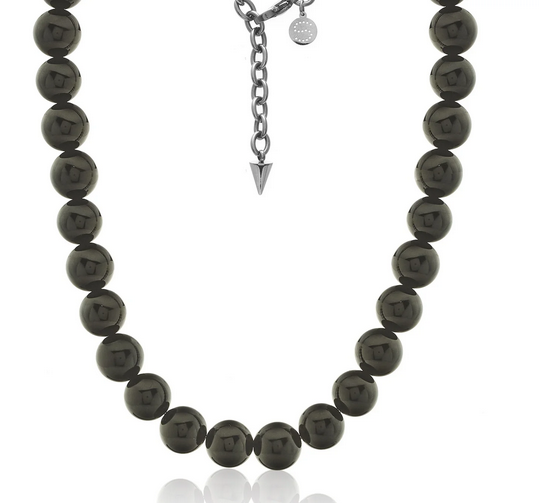 Midnight Choker / Necklace / Black Onyx + Silver