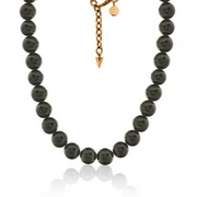 Midnight Choker / Necklace / Black Onyx + Gold
