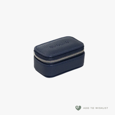 Navy Micro Jewellery Box.
