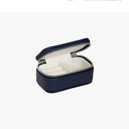 Navy Micro Jewellery Box.