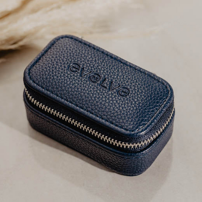 Navy Micro Jewellery Box.