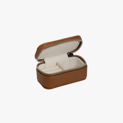 Tan Micro Jewellery Box.