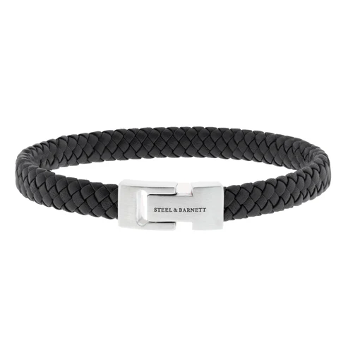 Archie - Black Leather Bracelet - Small