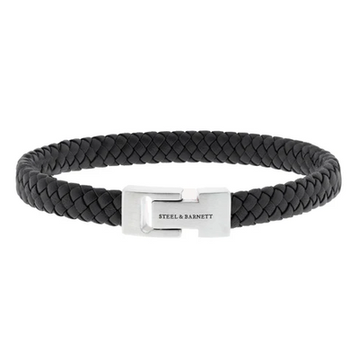 Archie - Black Leather Bracelet - Small