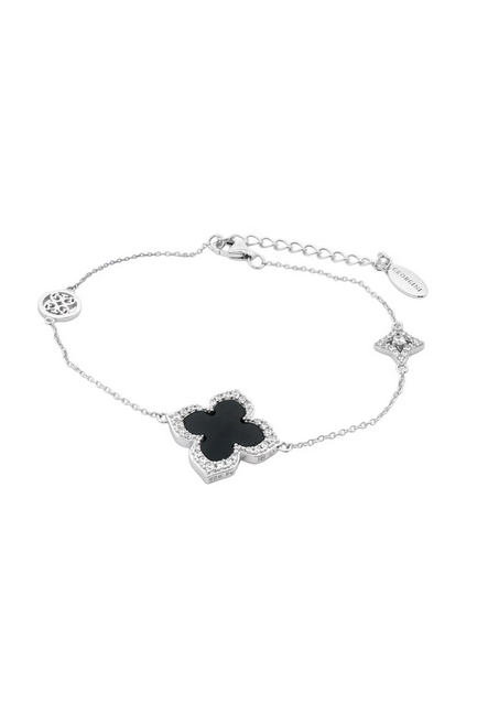 Black Agate Fairwater Bracelet - SS