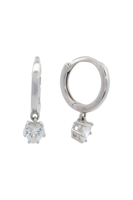 Baby Heart Hoop Earrings - SSRP