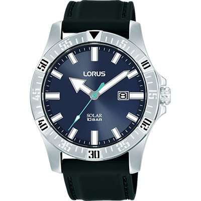 Lorus Mens Sports Watch - Chronograph - Black Strap