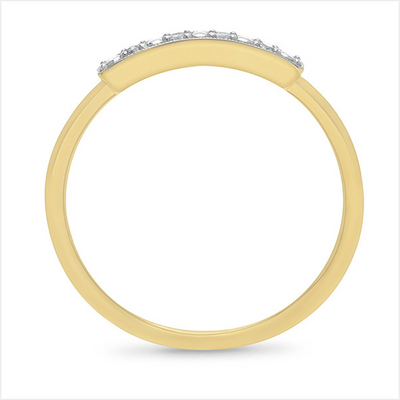 9ct Yellow Gold Diamond Ring – TDW 0.04ct