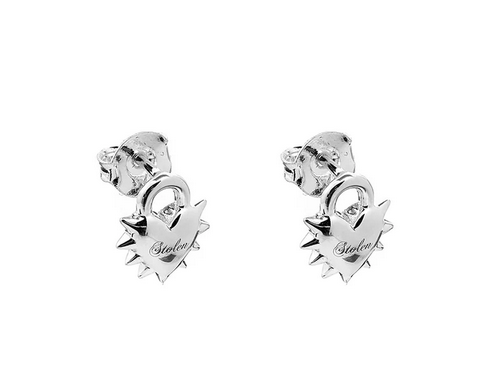 Love Locket Stud Earrings - SS