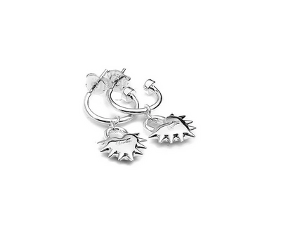 Love Locket Anchor Earrings - SS