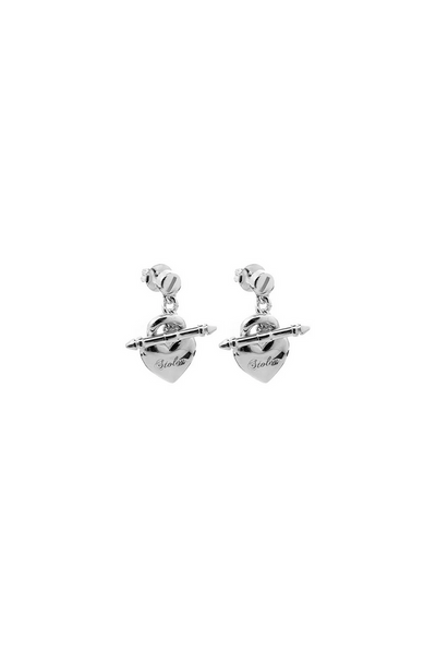 Love Locket Fob Earrings - SS