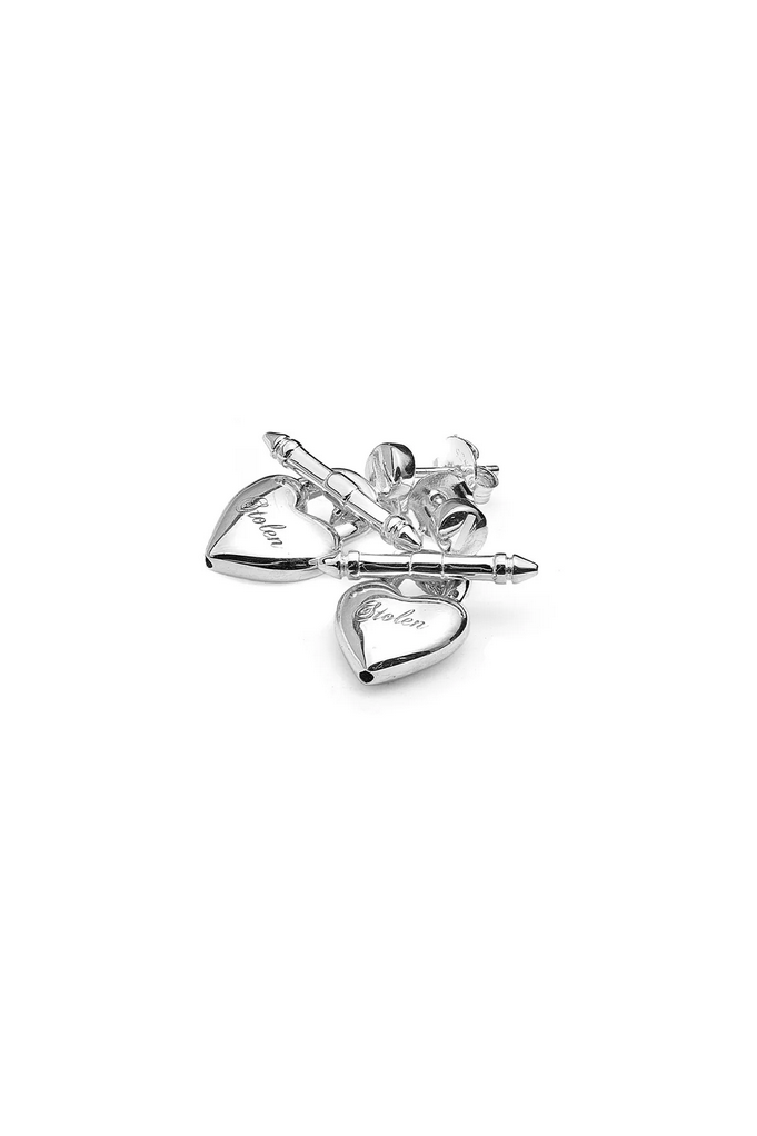 Love Locket Fob Earrings - SS