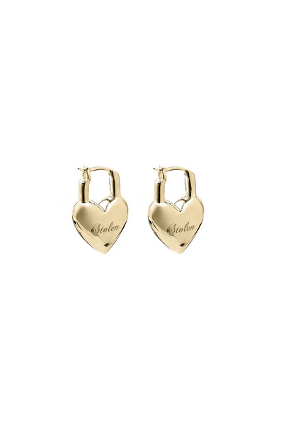 Love Locket Stud Earrings -SSGP