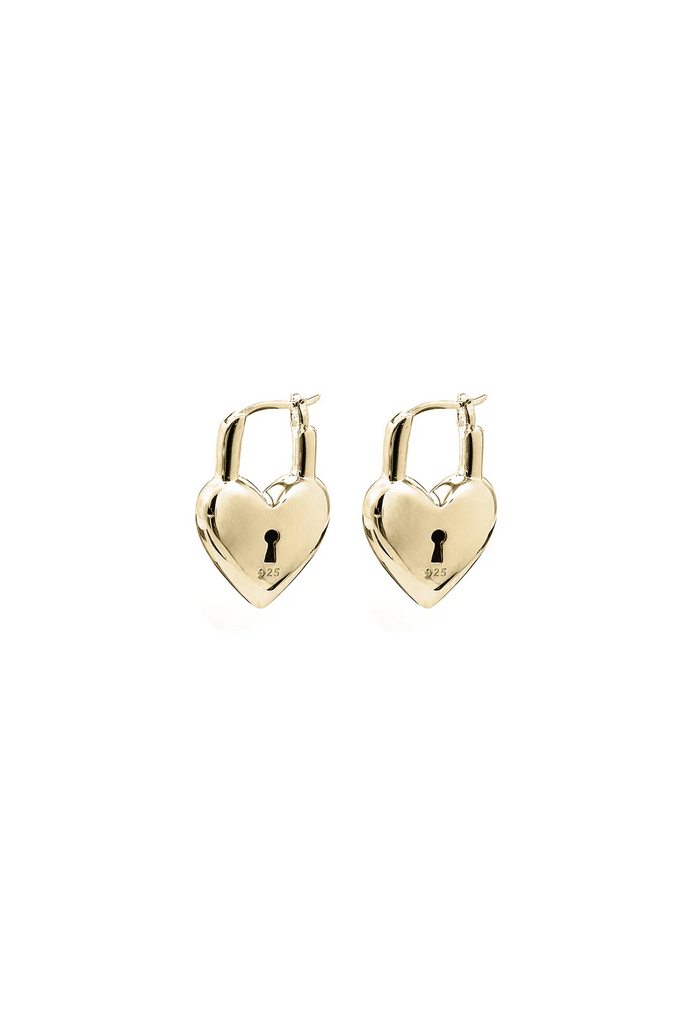 Love Locket Stud Earrings -SSGP