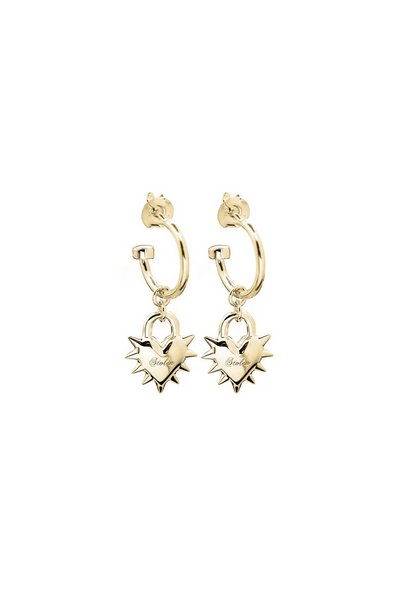 Love Locket Anchor Earrings - SSGP