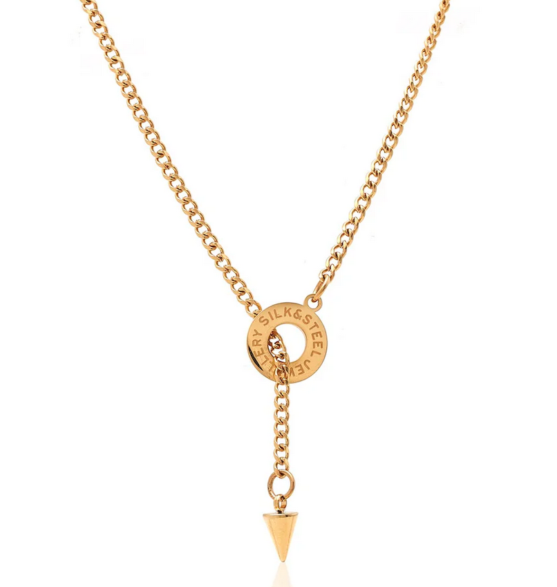 Orbit Lariat / Necklace / Gold