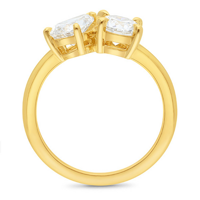 The Sienna - Pear & Round Cut Toit Et Moi Diamond Ring