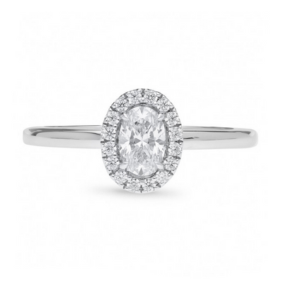 The Uma - Oval Cut Diamond Cluster Ring