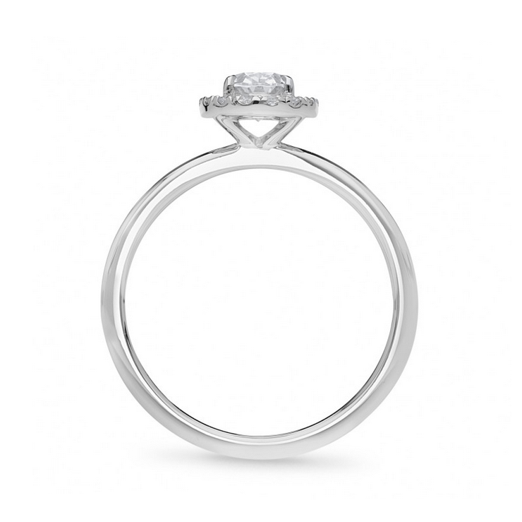 The Talia - Oval Cut Diamond Cluster Ring