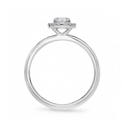 The Talia - Oval Cut Diamond Cluster Ring