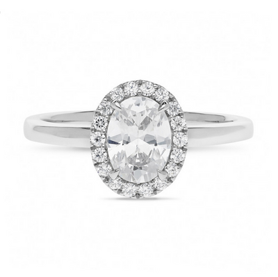 The Savannah - Oval Cut Diamond Cluster Ring