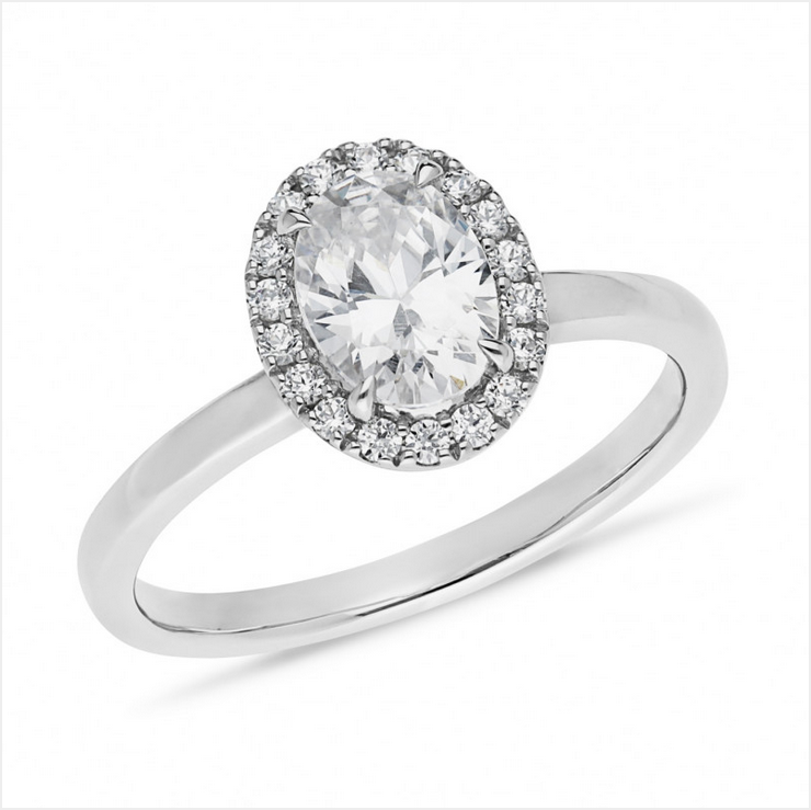 The Savannah - Oval Cut Diamond Cluster Ring