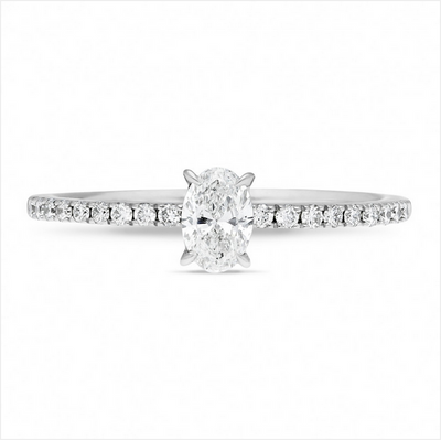 The Rosalie - Oval Cut Diamond Ring