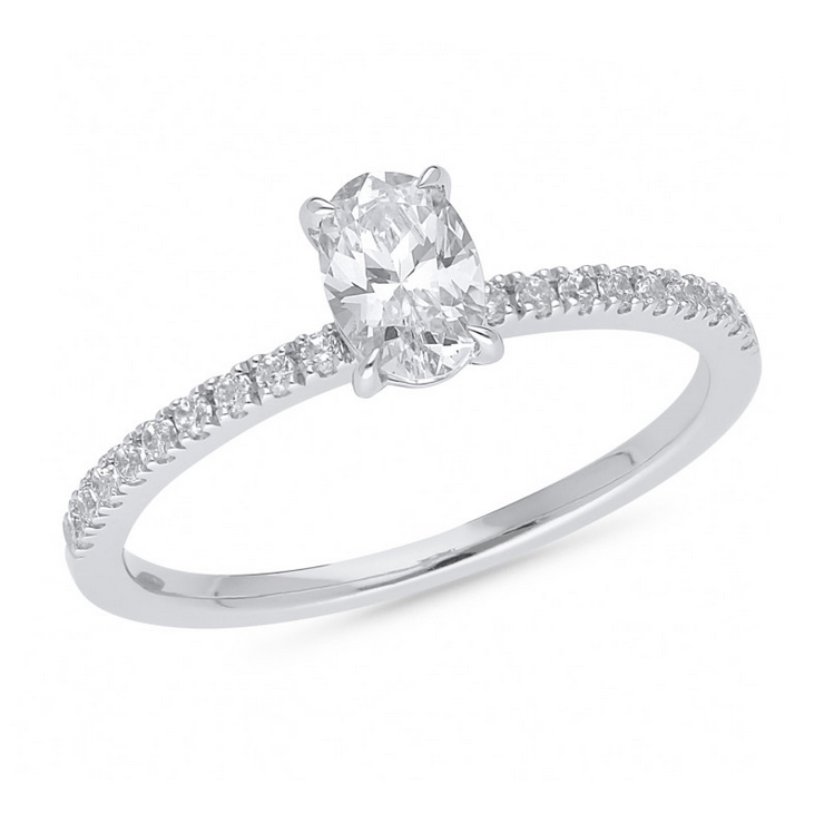 The Quinn - Oval Cut Diamond Ring