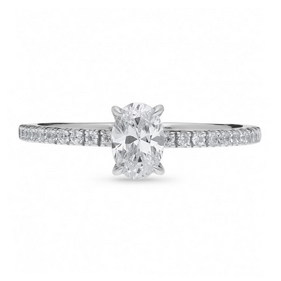 The Quinn - Oval Cut Diamond Ring