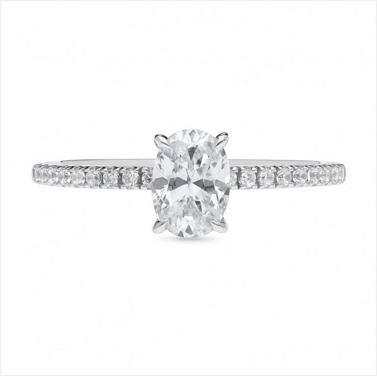 The Penelope - Oval Cut Diamond Ring