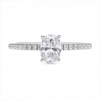 The Penelope - Oval Cut Diamond Ring