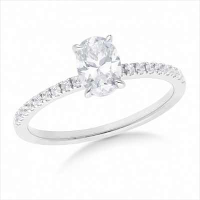 The Penelope - Oval Cut Diamond Ring