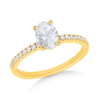 The Olivia - Oval Cut Diamond Ring