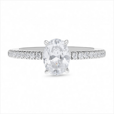 The Olivia - Oval Cut Diamond Ring