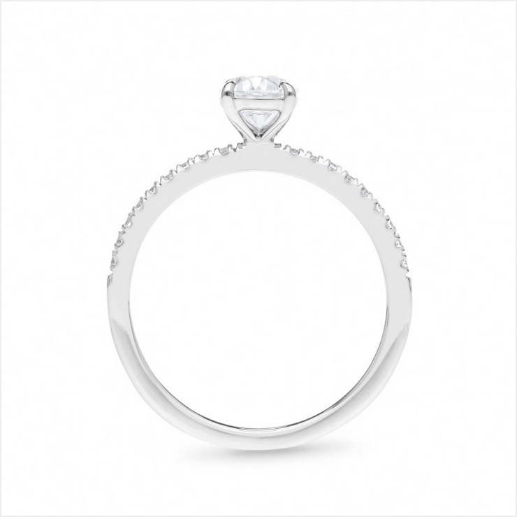 The Olivia - Oval Cut Diamond Ring
