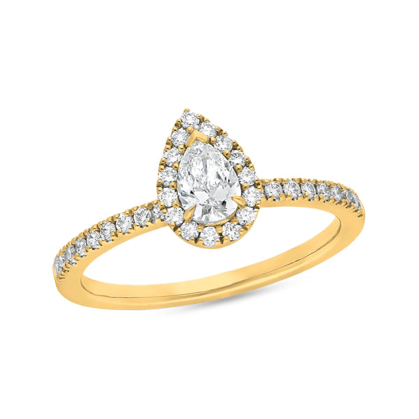 The Nora - Pear Cut Diamond Ring