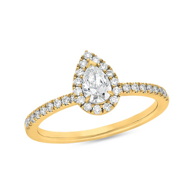 The Nora - Pear Cut Diamond Ring