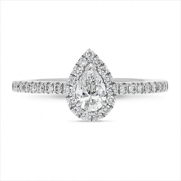 The Nora - Pear Cut Diamond Ring