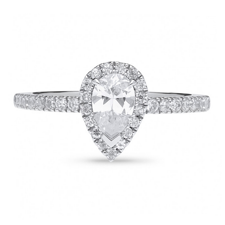 The Mirabell - Pear Cut Diamond Ring