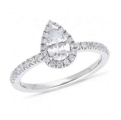 The Mirabell - Pear Cut Diamond Ring